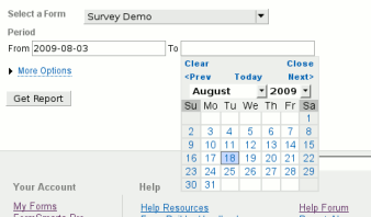 Excel report from form data