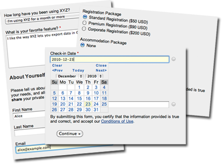 Embed form into your website