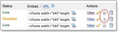 How to disable an online form